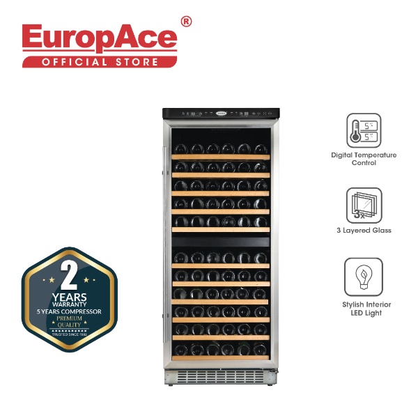 EuropAce 110 Bottles Wine Chiller (Compressor)
